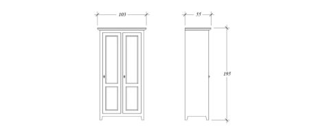 Kleiderschrank Garderobe Schrank Vintage französischer Landchic